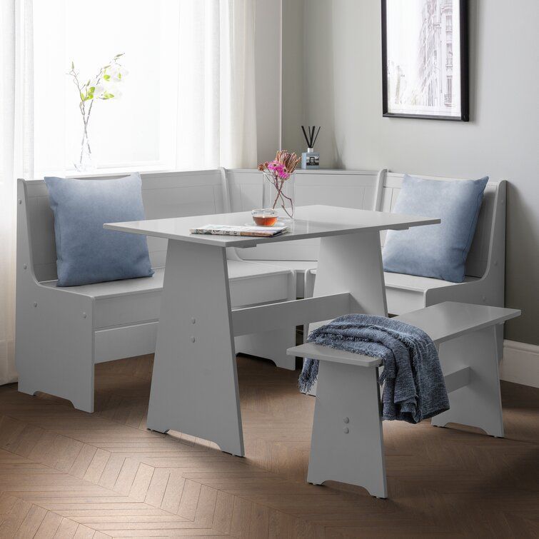 Latitude 6 Person Corner Table and Bench Set
