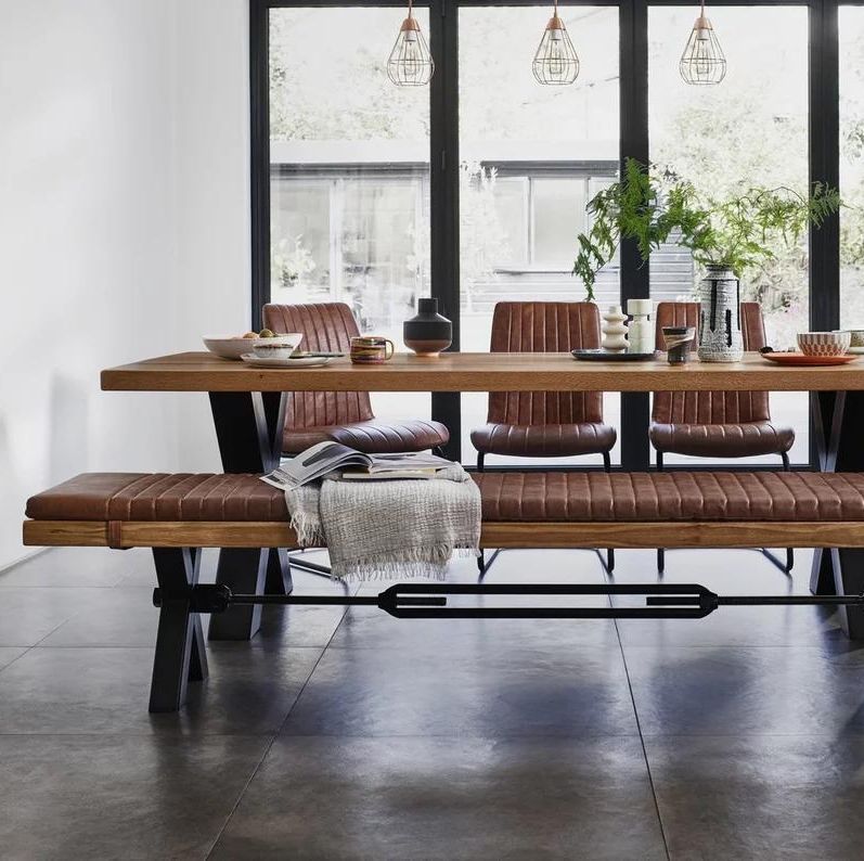 Terra Dining Table and Bench Dining Set