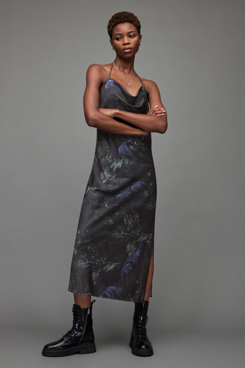 Black Satin Camile Slip Dress – Never Fully Dressed