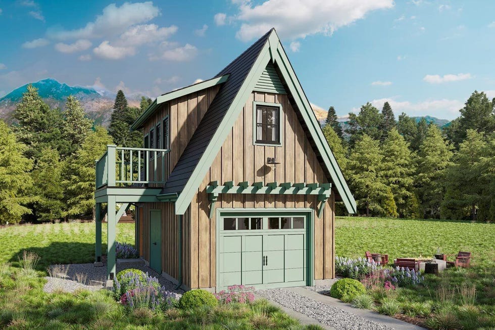 Alpine-Style Garage with Loft Apartment