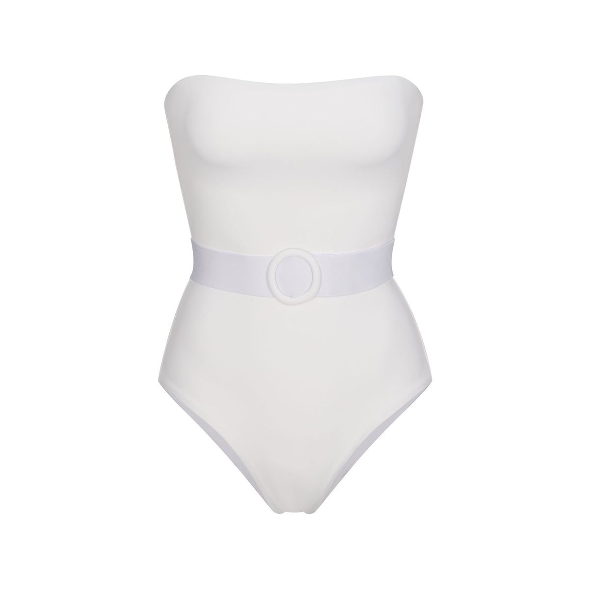 White swimming clearance costume