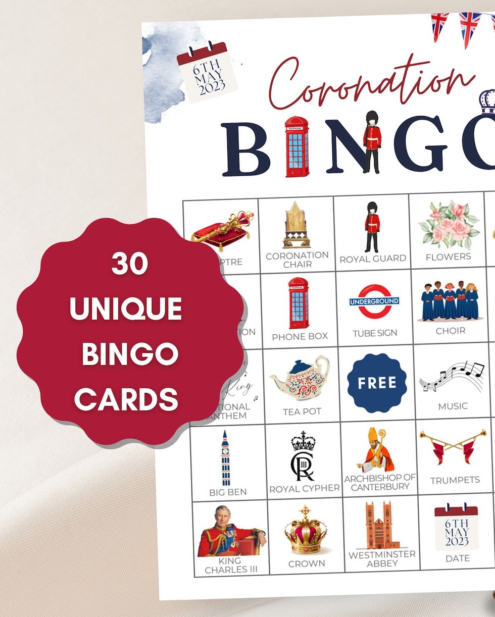 Coronation Bingo Game