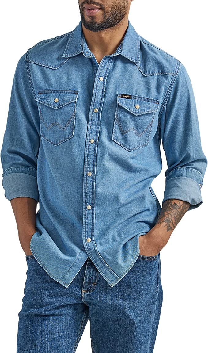 Buy Noggah Solid Blue Full-Sleeves Classic Collared Denim Shirts for Men,  Unique and Stylish Double Denim Look, Excellent and Cosy fit, Long Lasting  Without Fading, for handwash only, Occasions at Amazon.in