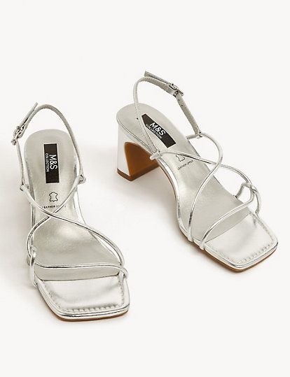 Marks and hot sale spencer silver sandals