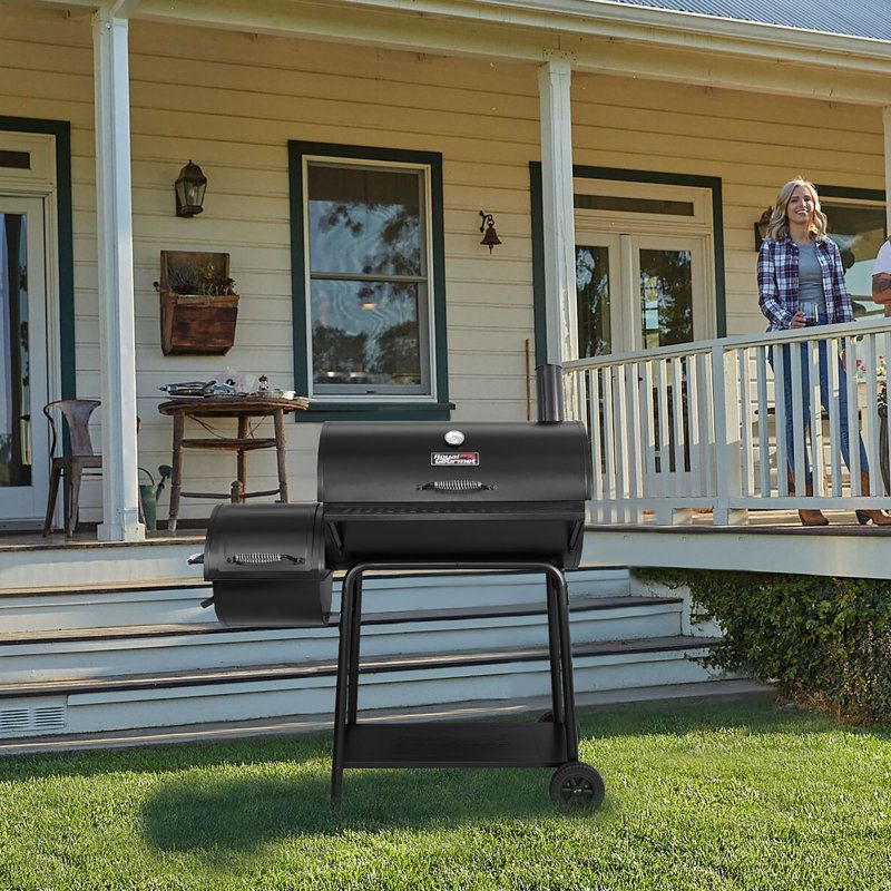 30-Dash Barrel Charcoal Grill with Smoker