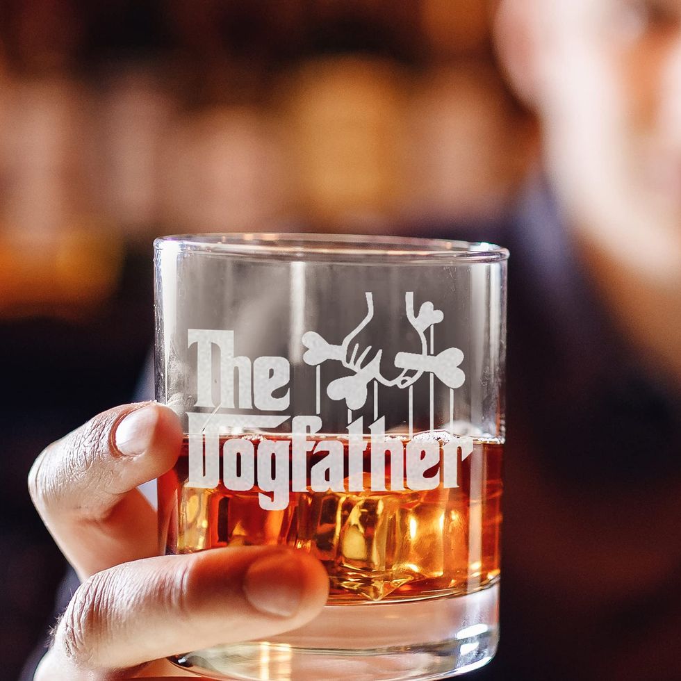 The Dogfather Whiskey Glass