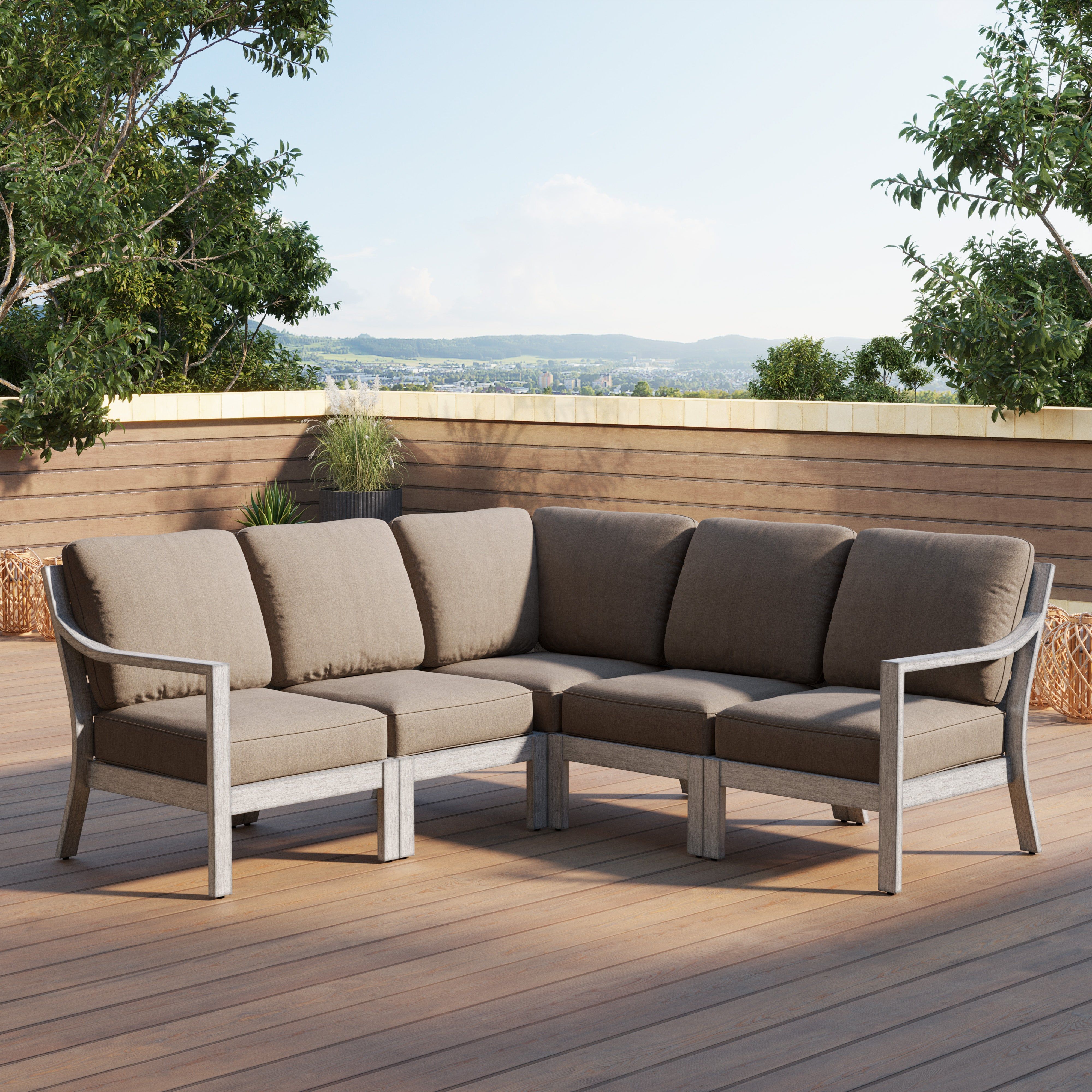 Metal frame patio discount sectional