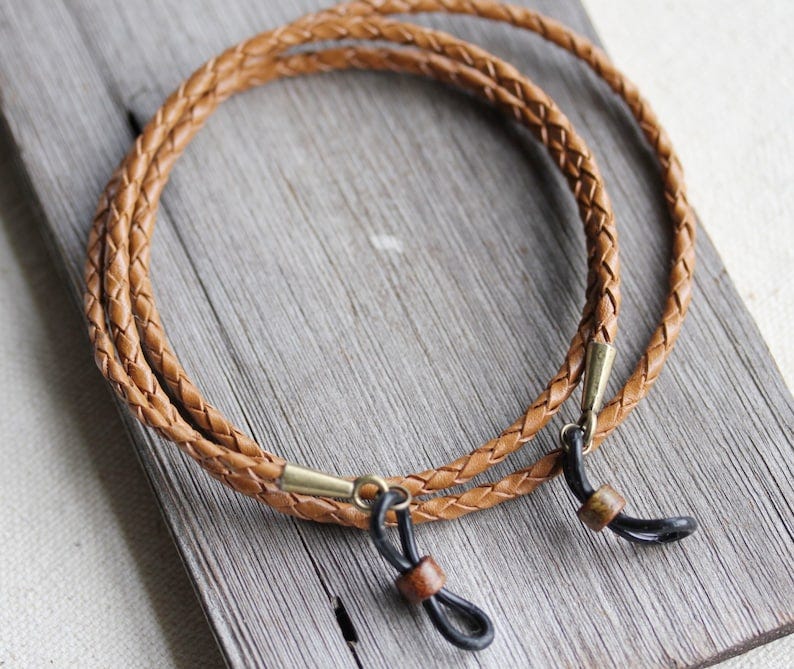 Leather Eyeglass Chain