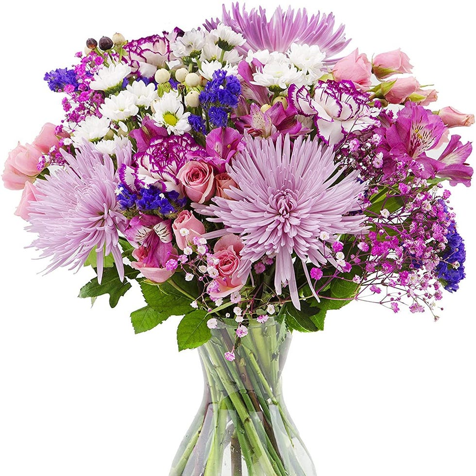 Purple Extravagance Flowers with Vase