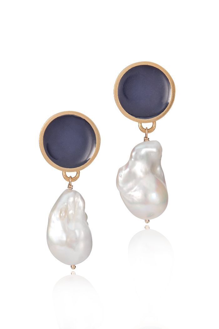 Tahitian Pearls 9.5mm and Diamonds Stud Earrings 14k – EmeraldsMaravellous
