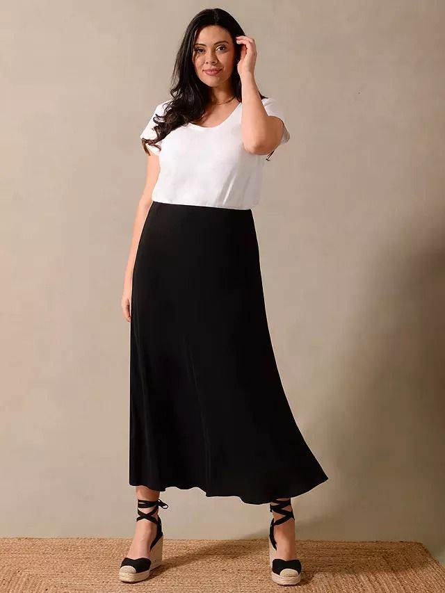 Black hotsell midi skirt