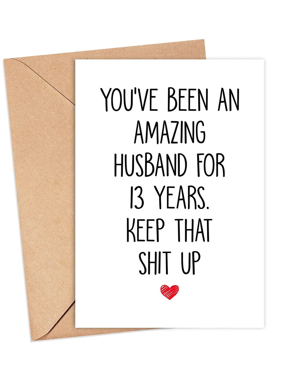 13 Year Anniversary Card