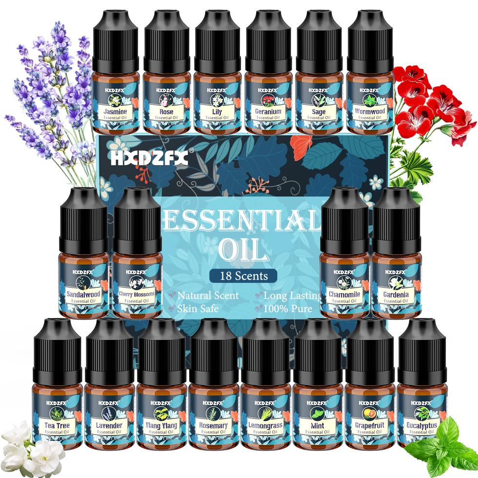 Aceites Esenciales de Pure Essentials. Kit de Aceites 100 % puros de grado  terapéutico. 6 mejores aceites de aromaterapia. Paquete para regalar de 6