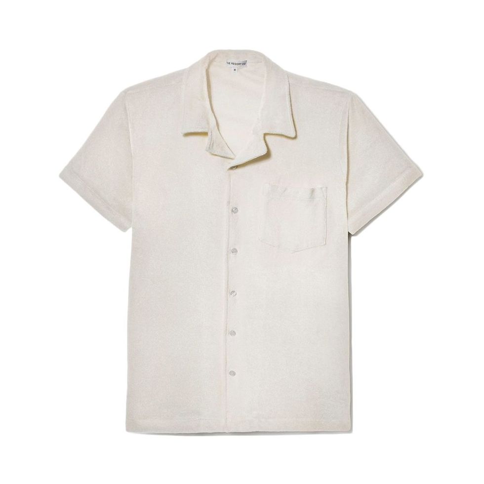 Terry Short Sleeve Shirt White