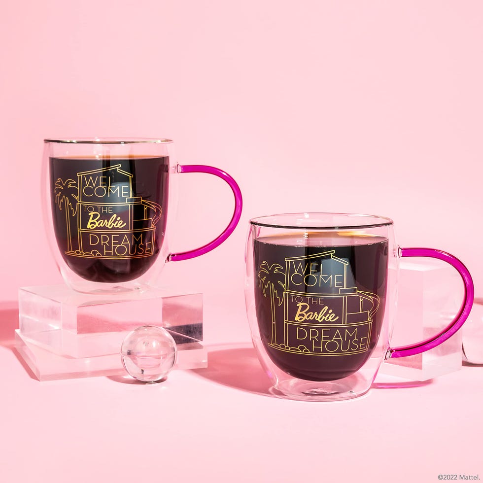 Barbie Dreamhouse Glass Coffee Mugs Barbie Dreamhouse Glass Coffee Mugs