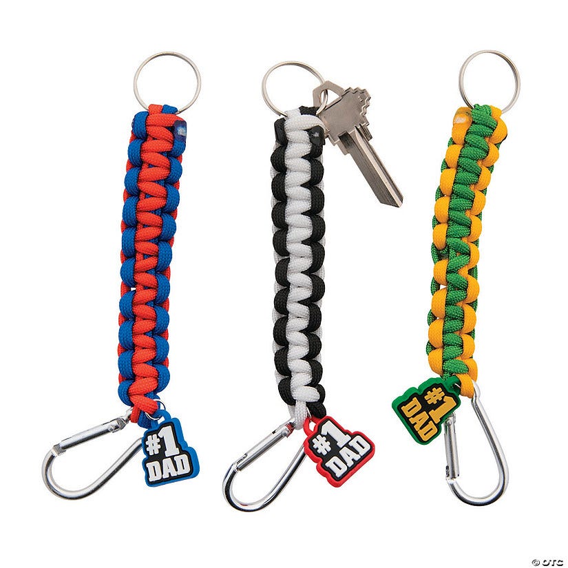 Father's Day Paracord Carabiner Keychain Craft Kit