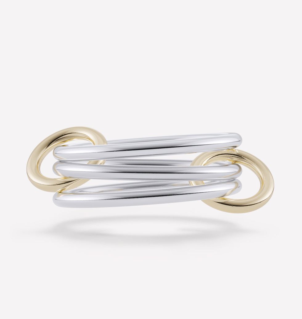 Solarium Ring in 18K Gold and Sterling Silver