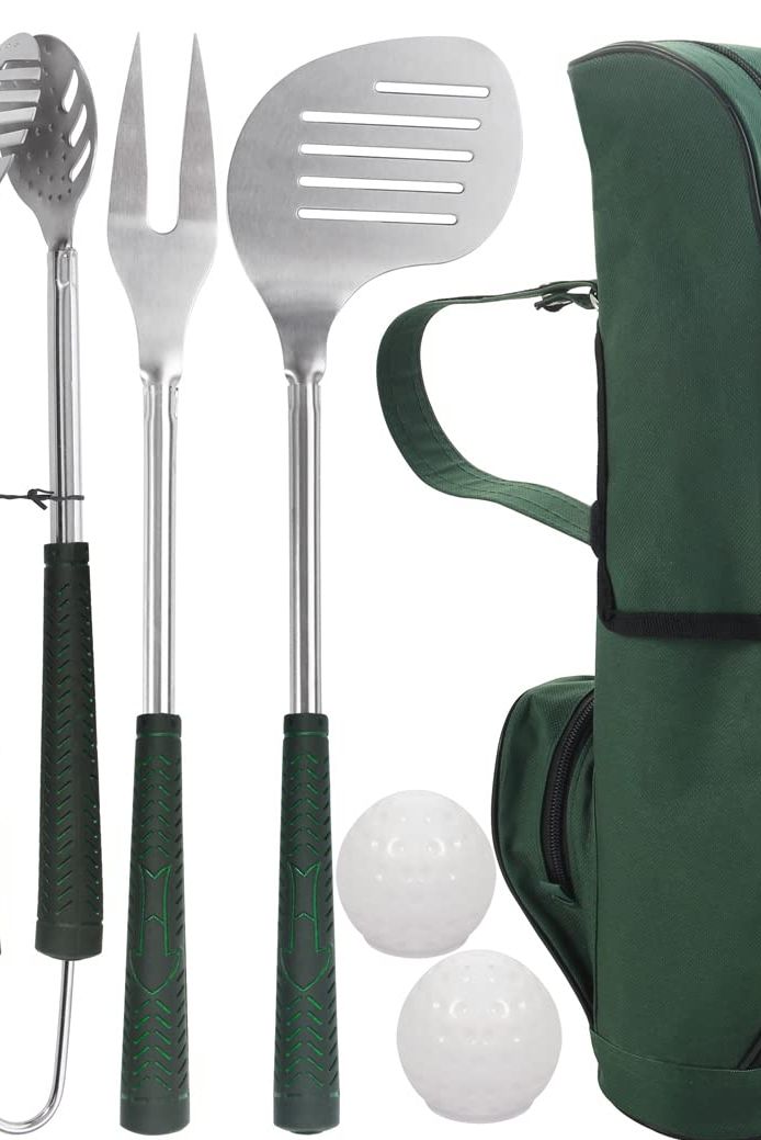 Golf-Club Style BBQ Grill Accessories Kit 