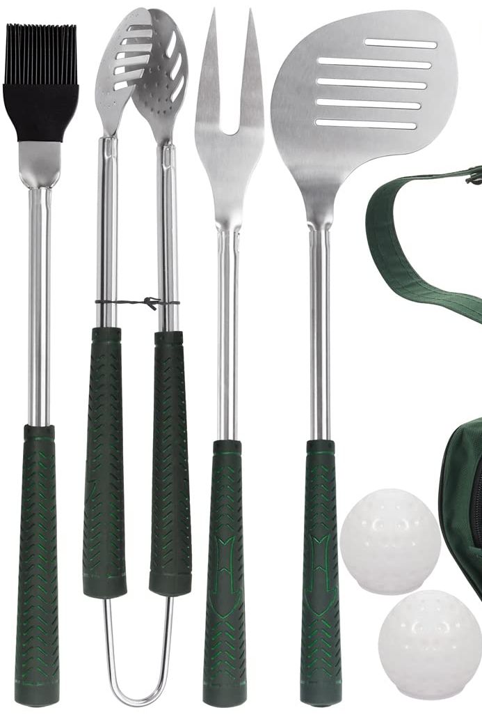 Golf-Club Style BBQ Grill Accessories Kit 