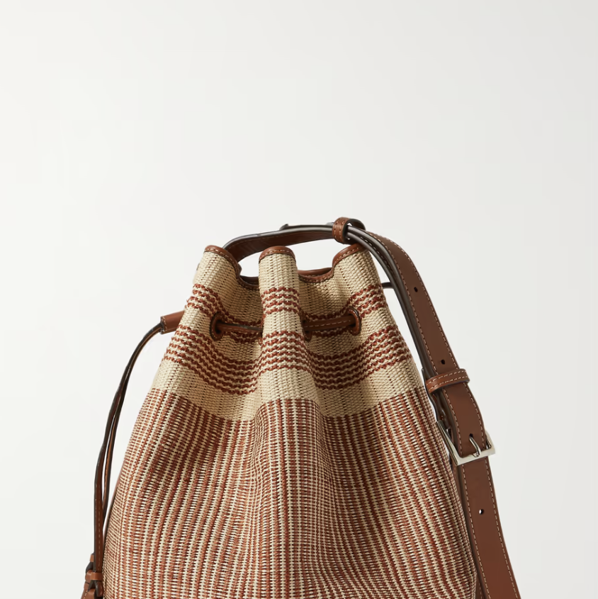 Striped Bucket Bag