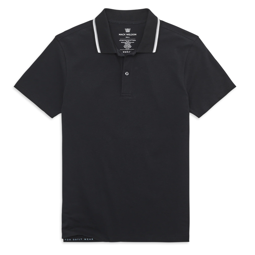 Silver Pique Polo