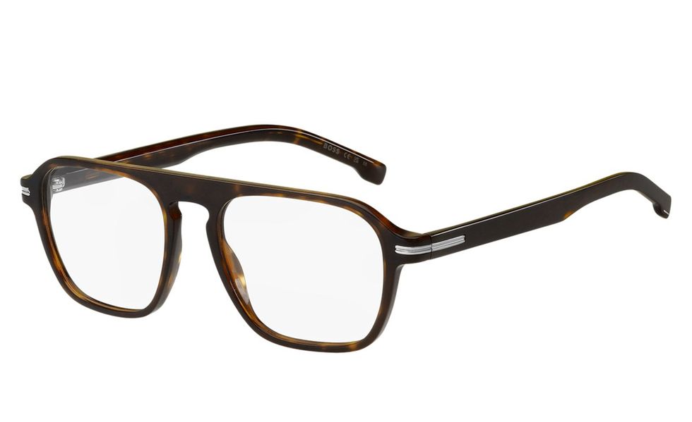 Acetate optical frames with signature silver-tone detail