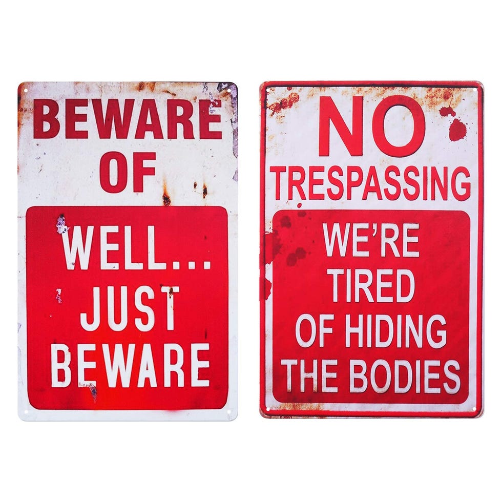 Beware Halloween Signs 