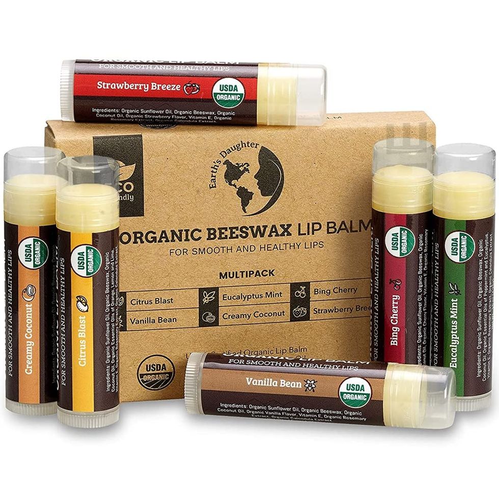 Natural Lip Balm Chapstick Pack - 12 Chap Stick Organic Lip Balm Set for  Lip Healing and Repair - Natural Chapstick Hydrating Lip Balm for Dry  Cracked