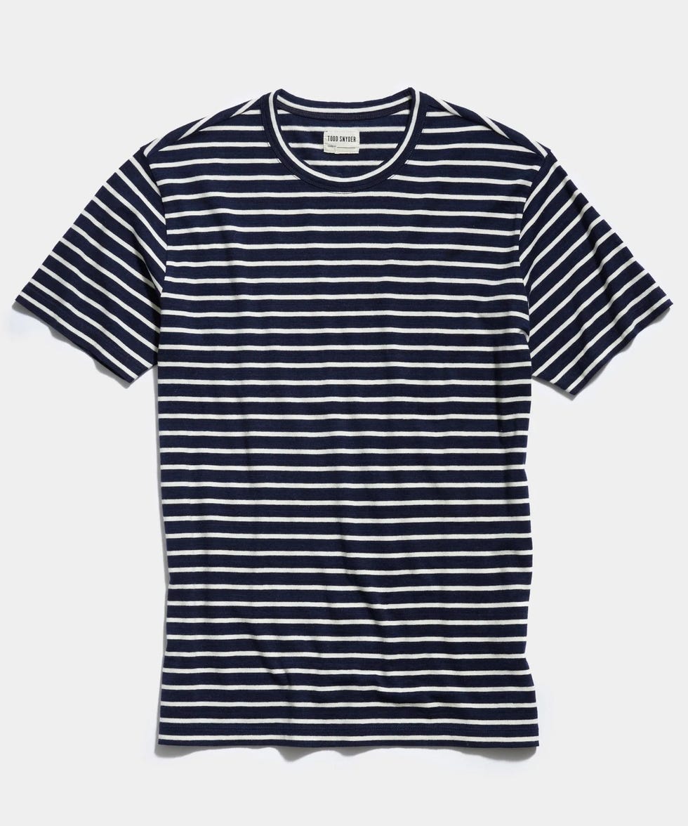 Issued By: Japanese Nautical Striped Short Sleeve Tee