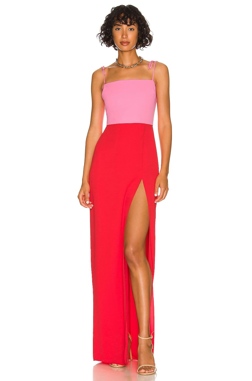 Pink and red clearance dress