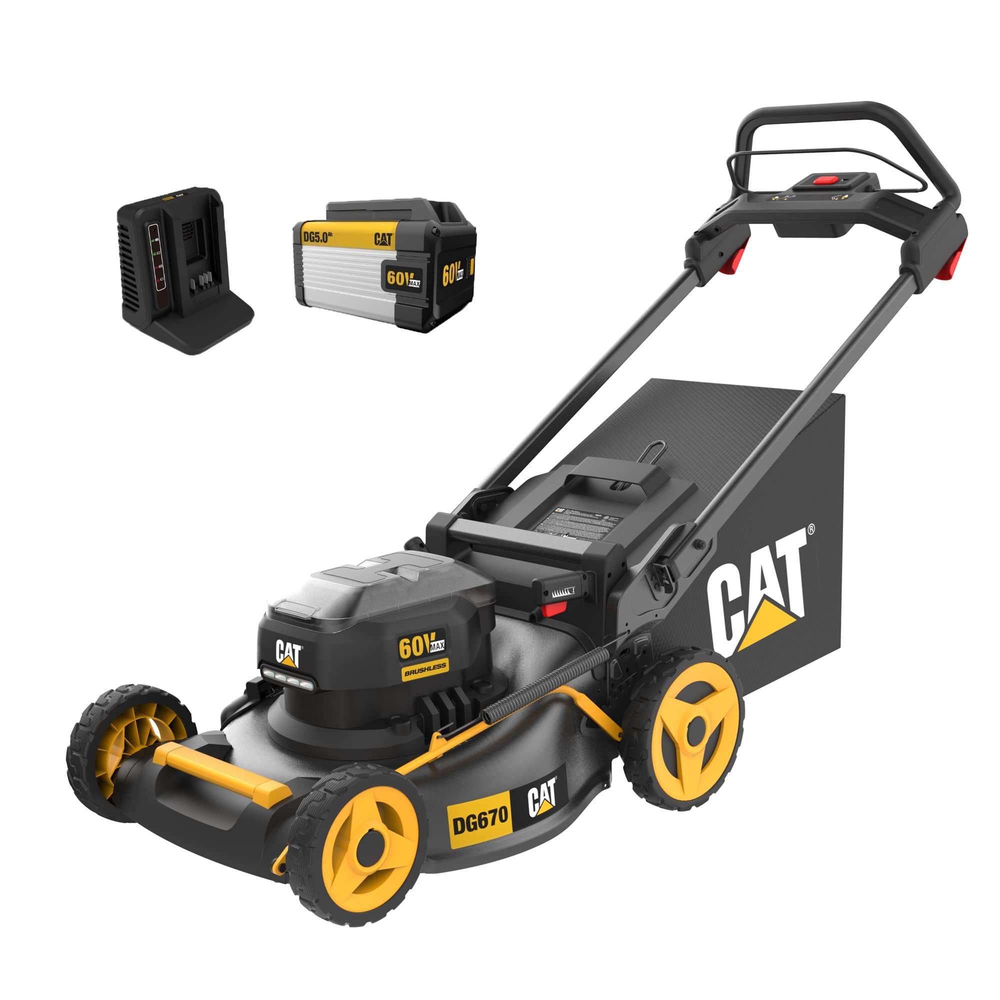 Powerful battery lawn mower hot sale