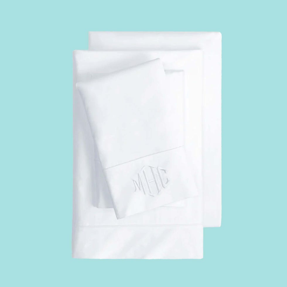 Bright White 400 Thread Count Percale Cotton Sheet Set