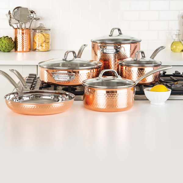 Viking Copper Clad 3-Ply Hammered Cookware
