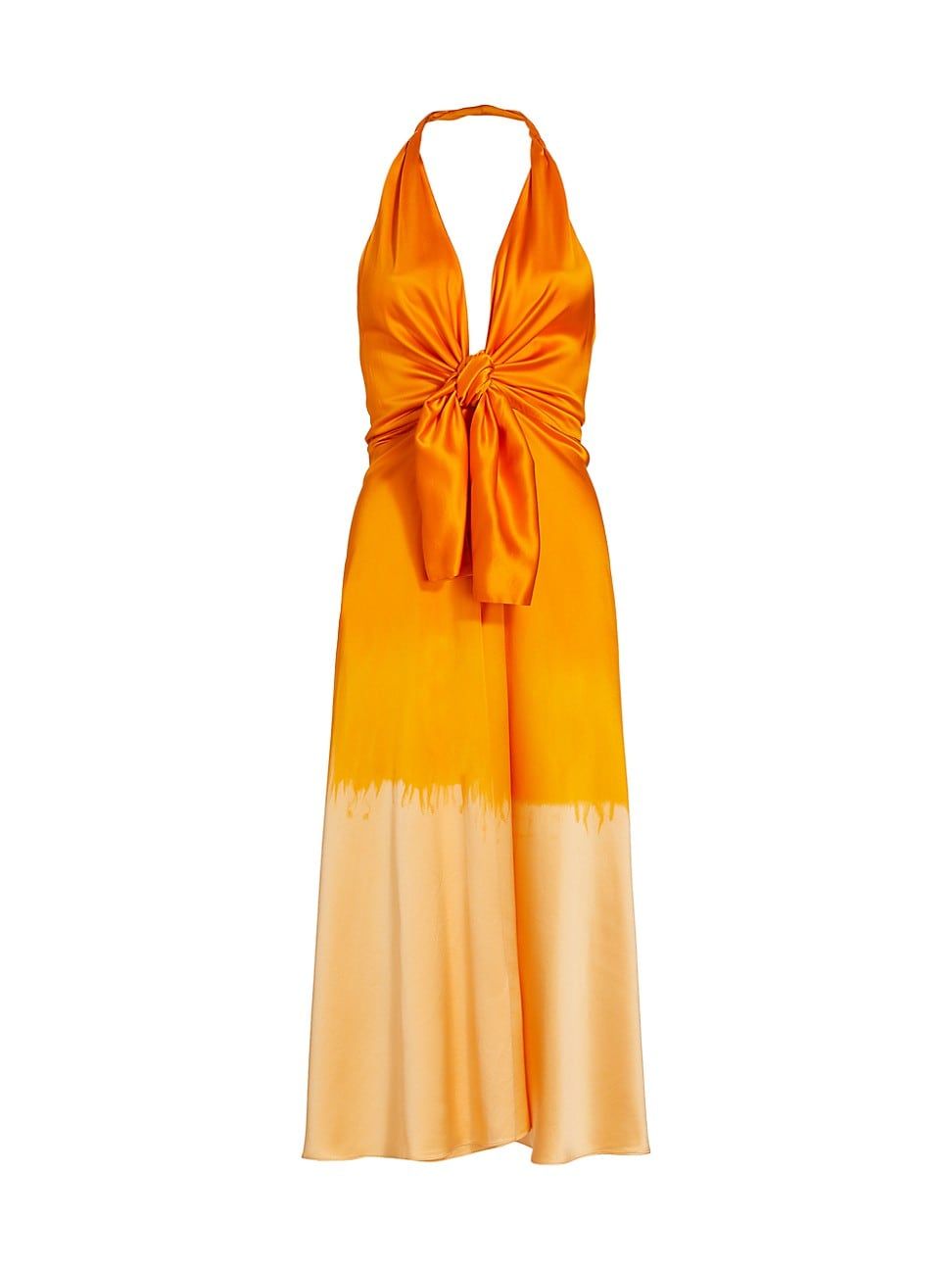 Tie-Front Halterneck Dress