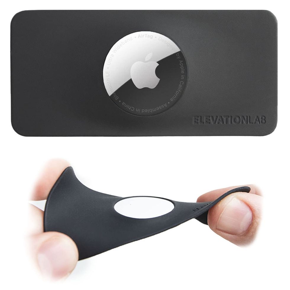 Airtag Wallet Zwart - Portefeuille Apple Airtag de Luxe - Porte