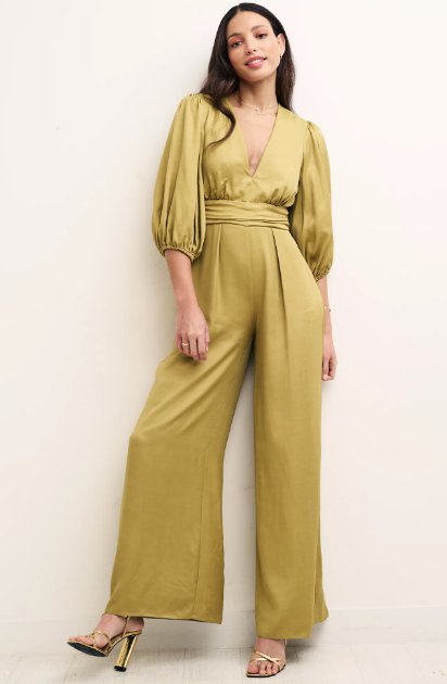 Belted Wide Leg Jumpsuit