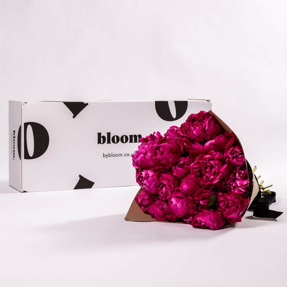Pink Peonies Bouquet. Flowers with delivery in UK – Flowers Box London