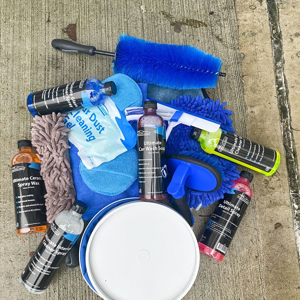 Everything you need to create your own car cleaning kit