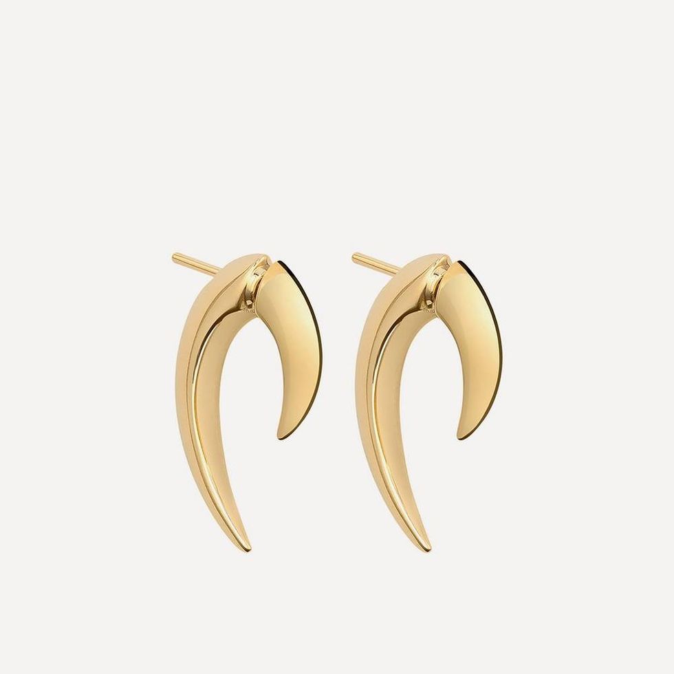Gold Plated 'Talon' Earrings