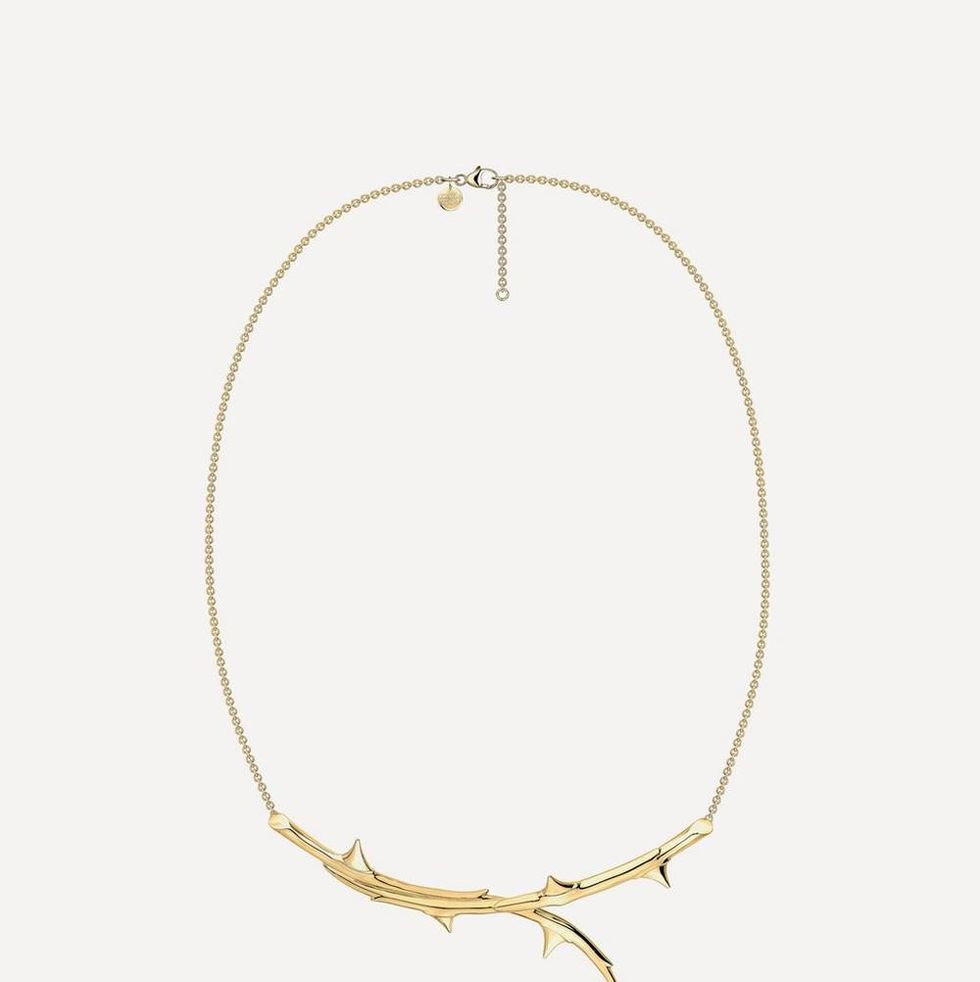 Gold Plated 'Thorn' Necklace