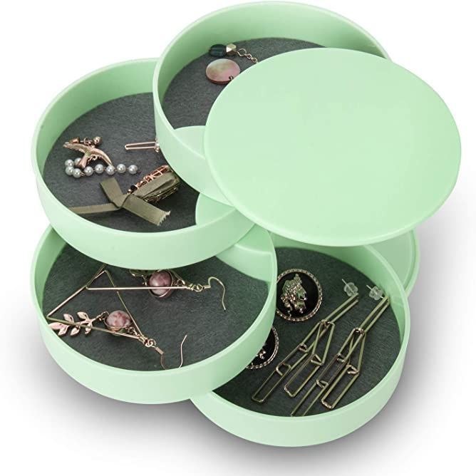 Jewelry Organizer Box 3 Layers, Personalized Jewelry Box for Women Girls, Jewelry  Organizer, Earring Holder Storage Case 
