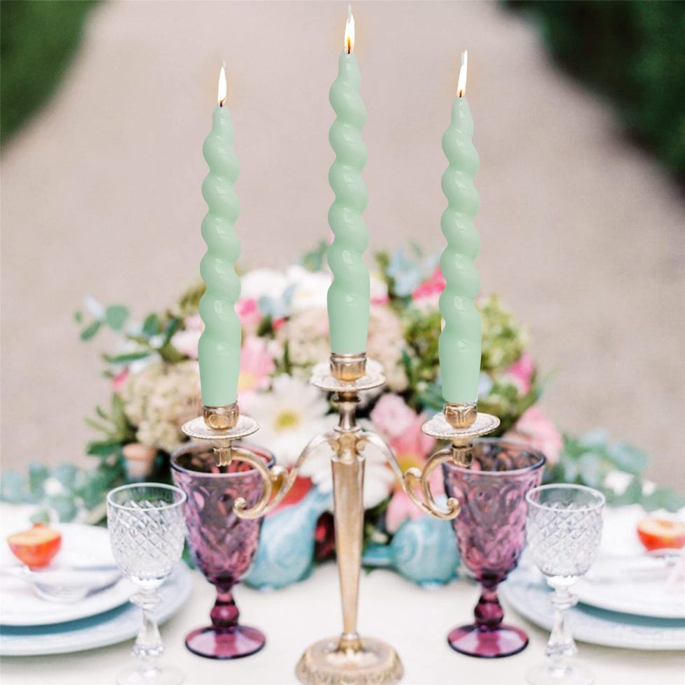 Spiral Taper Dinner Candles