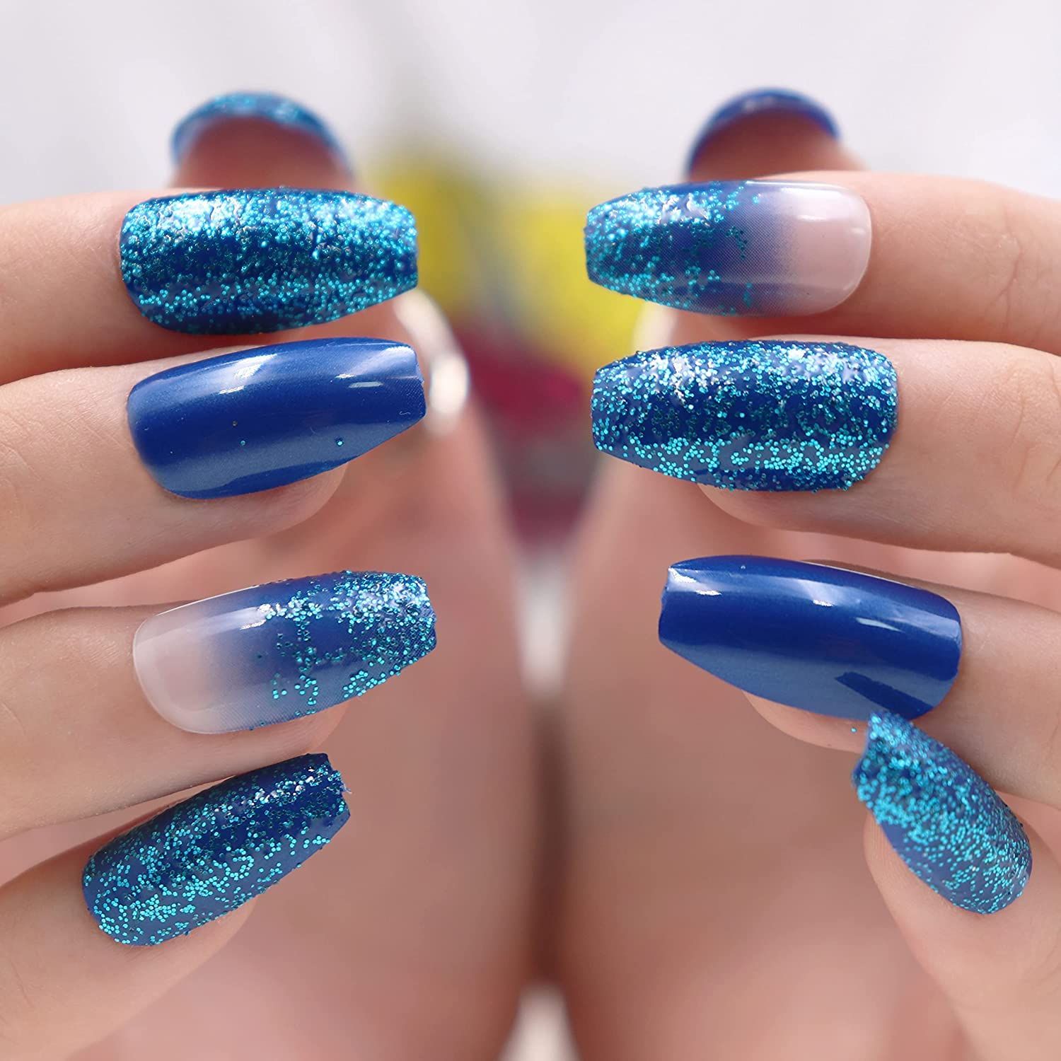 Neon Blue Nail Designs for Summer 2023