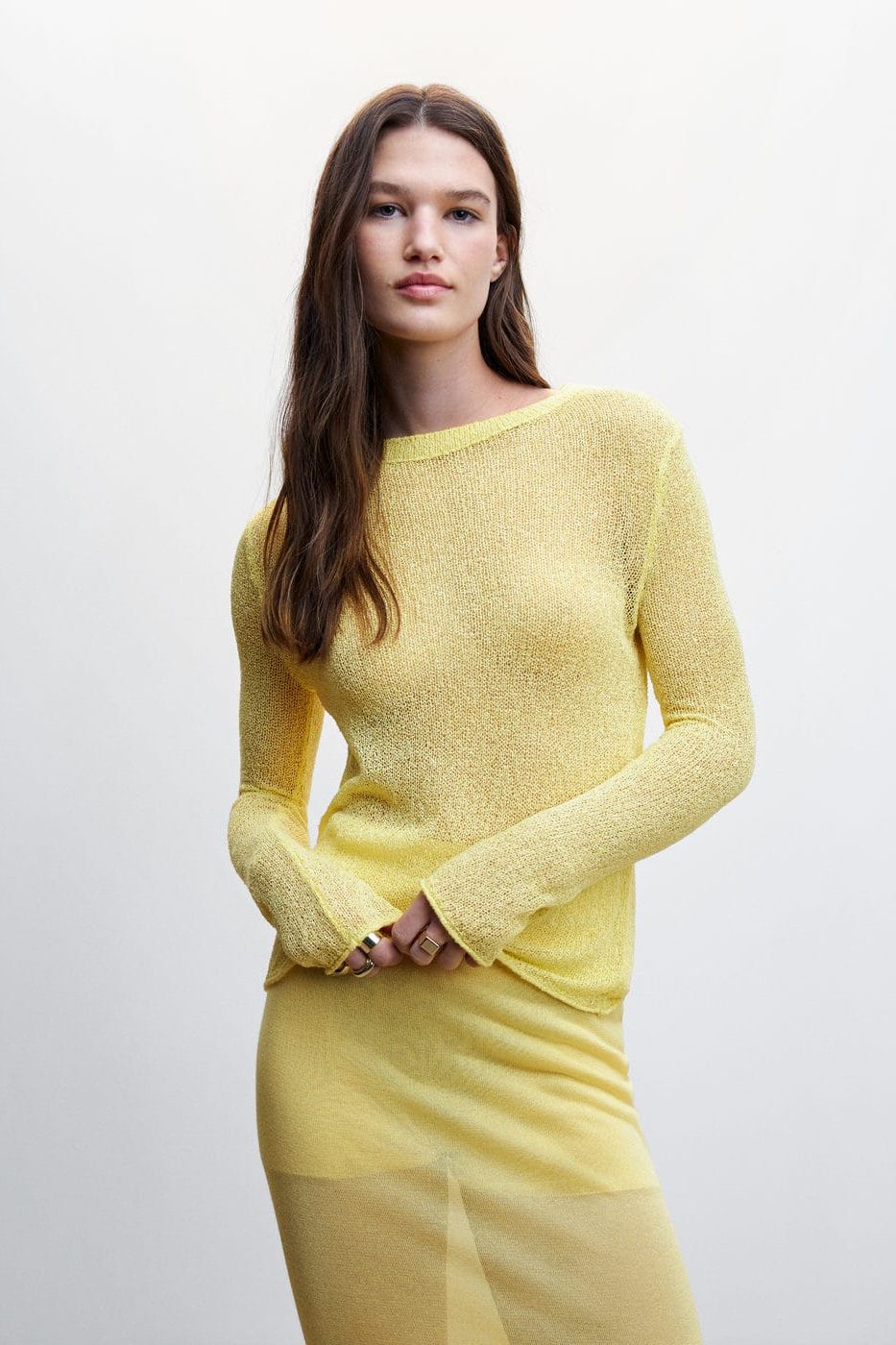 Mango Semi-Transparent Knitted Sweater