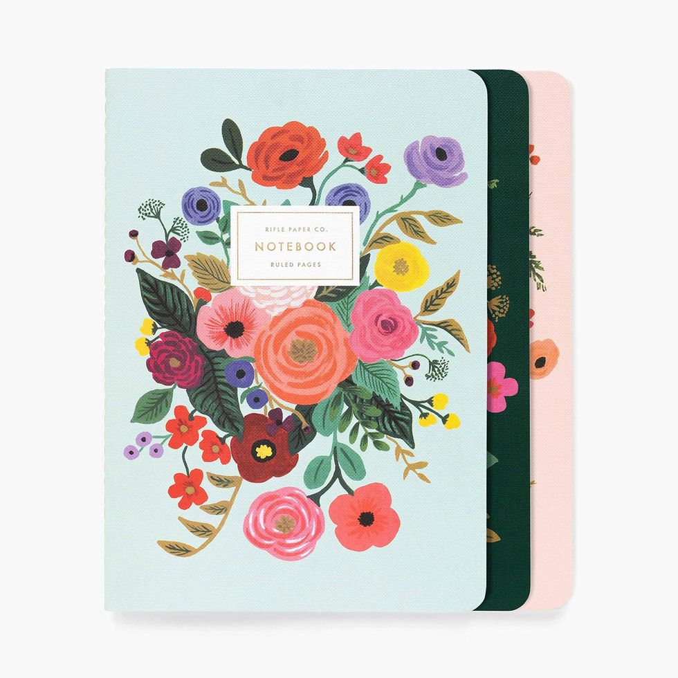 Garden Party Stitched Notebook, Set of 3 
