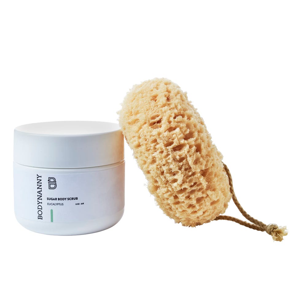 Eucalyptus Body Scrub with Sponge Set