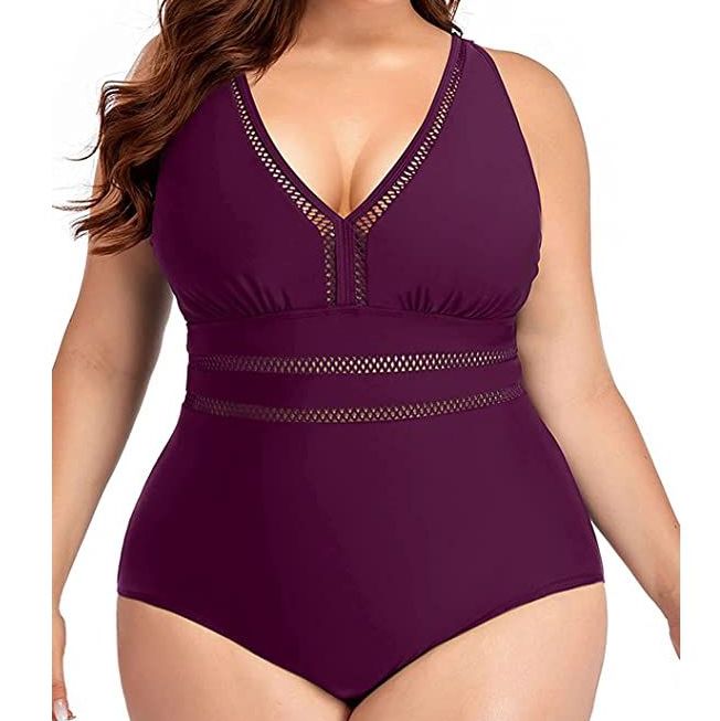 One-Piece V-Neck Backless Bathing Suit