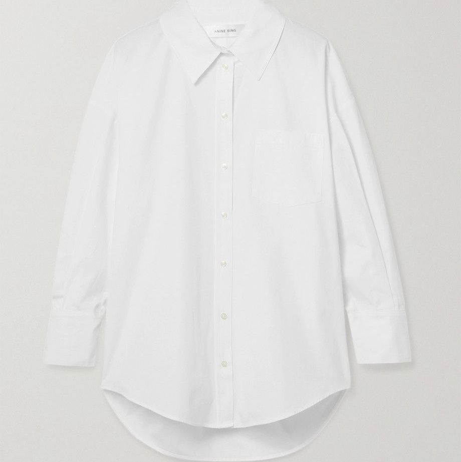 Mika Oversized Cotton-Poplin Shirt