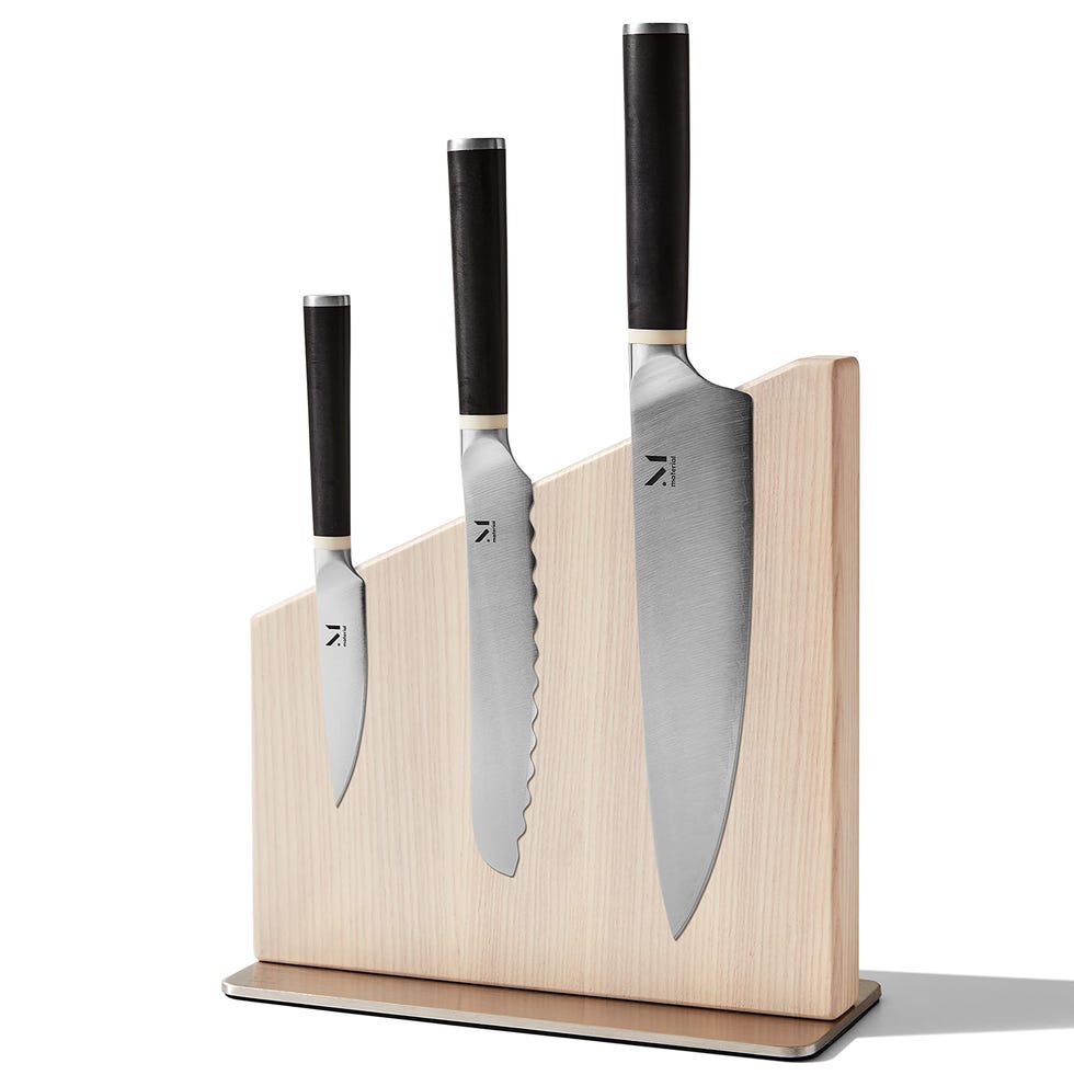 Knife Trio + Stand (Almost Black/White Ash) Knife Trio + Stand (Almost Black/White Ash)