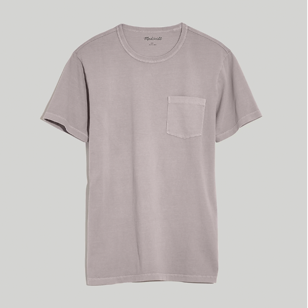 Garment-Dyed Allday Crewneck Pocket Tee